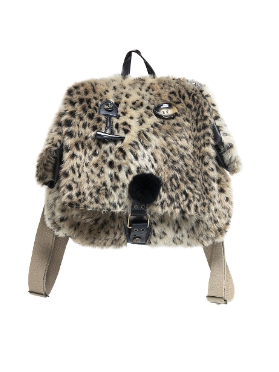NO ROMANCEAccessories & BagsY2K Harajuku Leopard Puppy Backpack