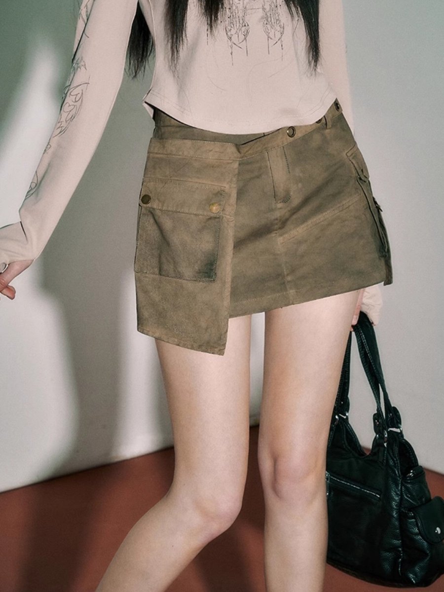YUKAHOUSEBottomsVintage Denim A-Line Mini Skirt