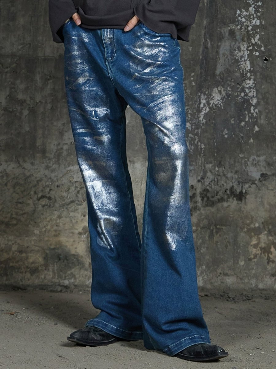 DND4DESBottomsVintage Flared Silver Jeans