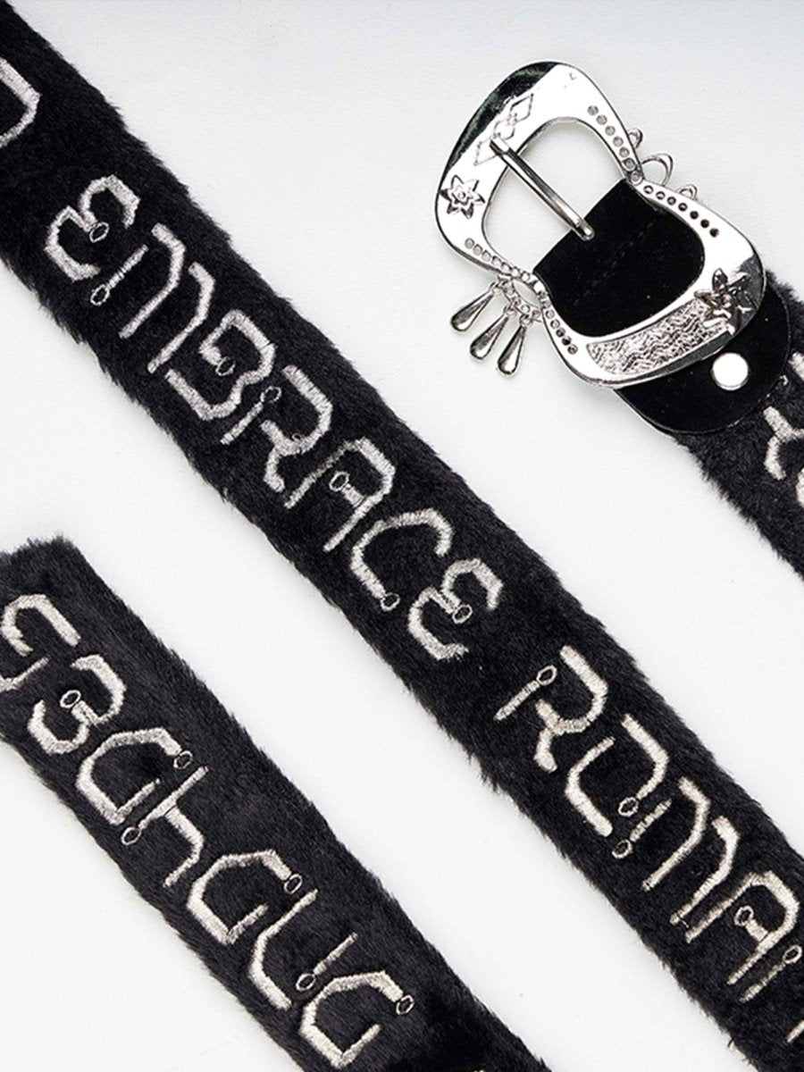 DND4DESOthersCyberpunk Embroidered Fleece Belt
