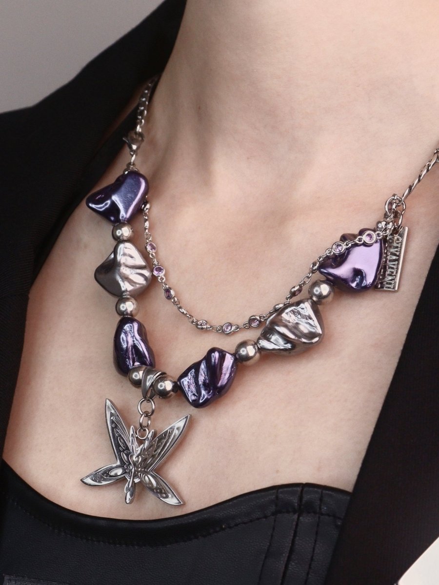 CIYAVENIAccessories & Bags"Apocalyptic Butterfly" Statement Necklace