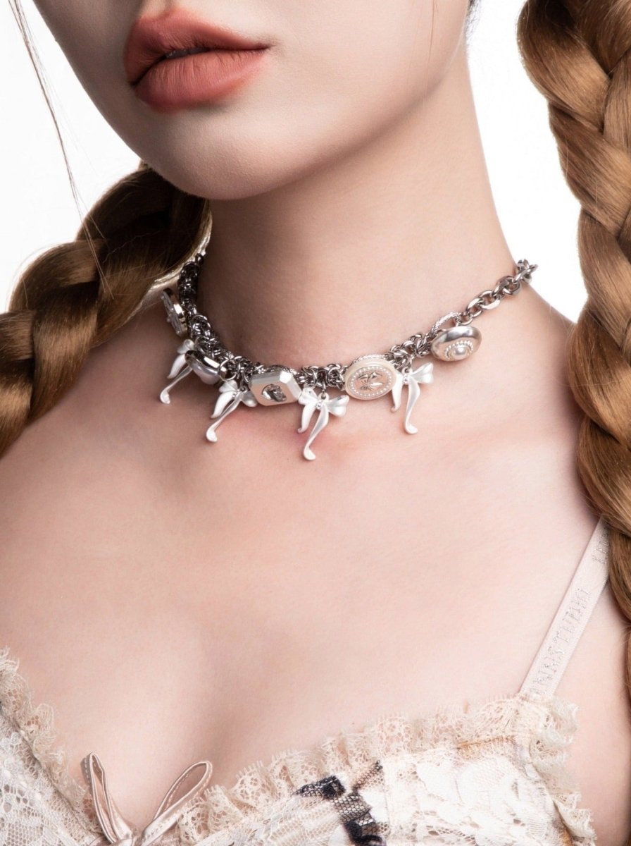 CIYAVENIAccessories & BagsBaroque Pearl & Bow Choker