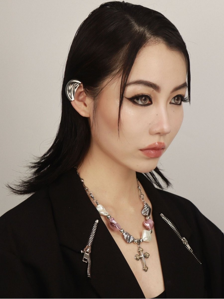 CIYAVENIAccessories & BagsBaroque Pearl Cross Necklace