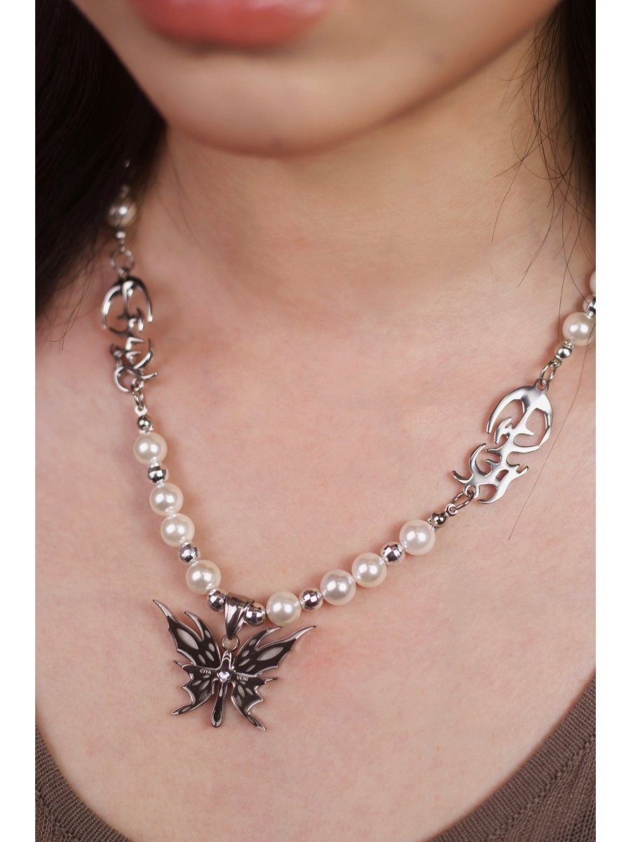 CIYAVENIAccessories & BagsDreamcore Butterfly & Pearl Choker