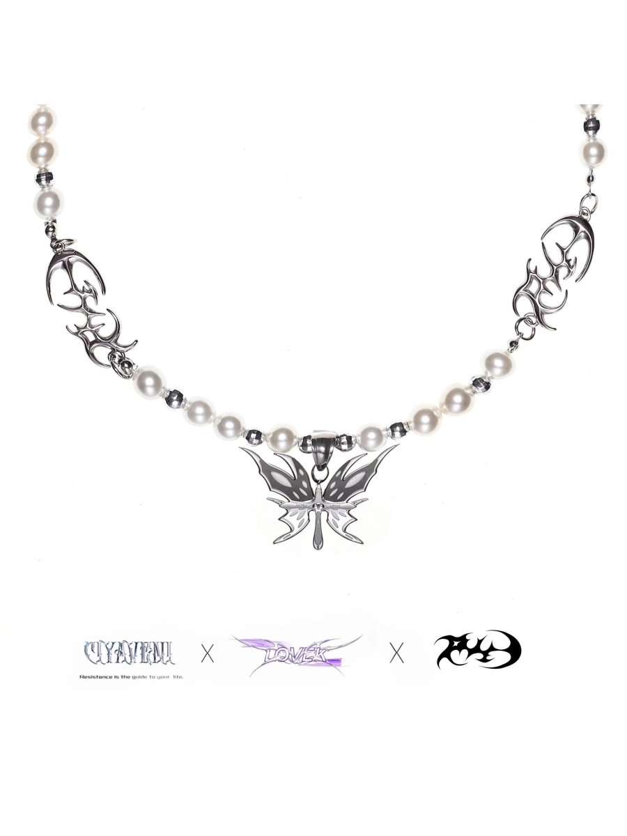 CIYAVENIAccessories & BagsDreamcore Butterfly & Pearl Choker