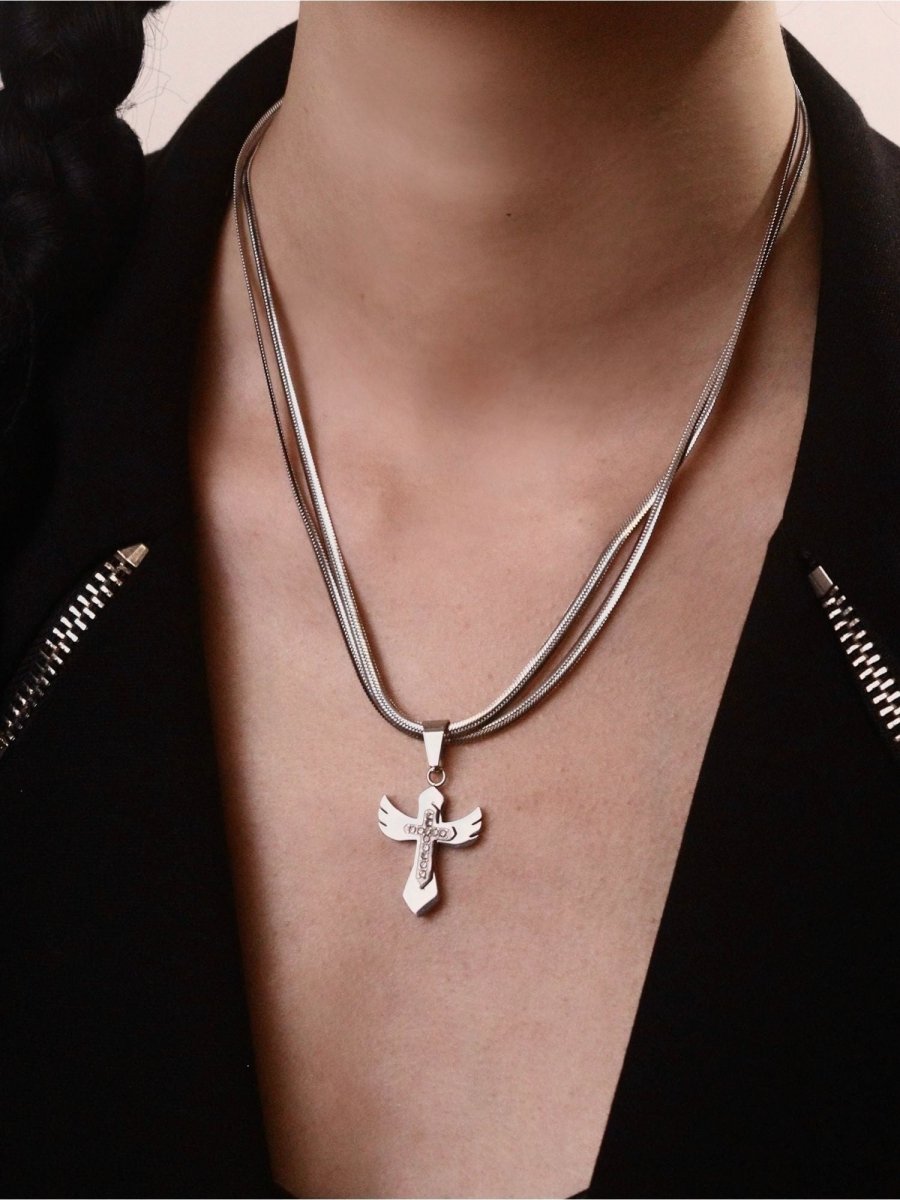 CIYAVENIAccessories & BagsMinimalist Cross & Snake Bone Choker