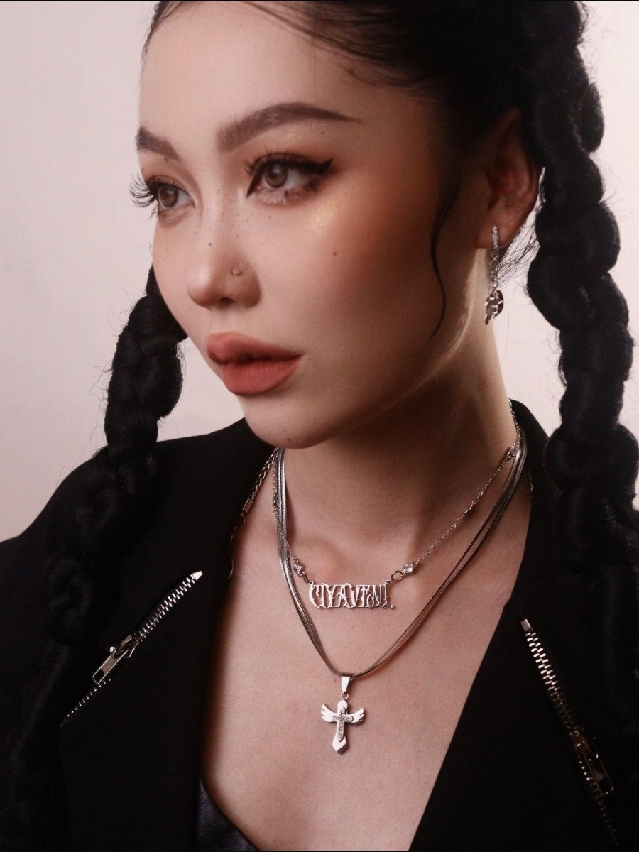 CIYAVENIAccessories & BagsMinimalist Cross & Snake Bone Choker