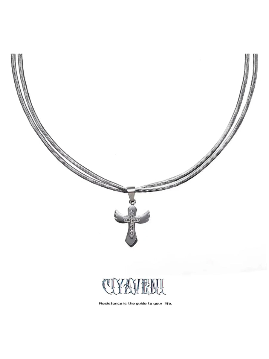 CIYAVENIAccessories & BagsMinimalist Cross & Snake Bone Choker