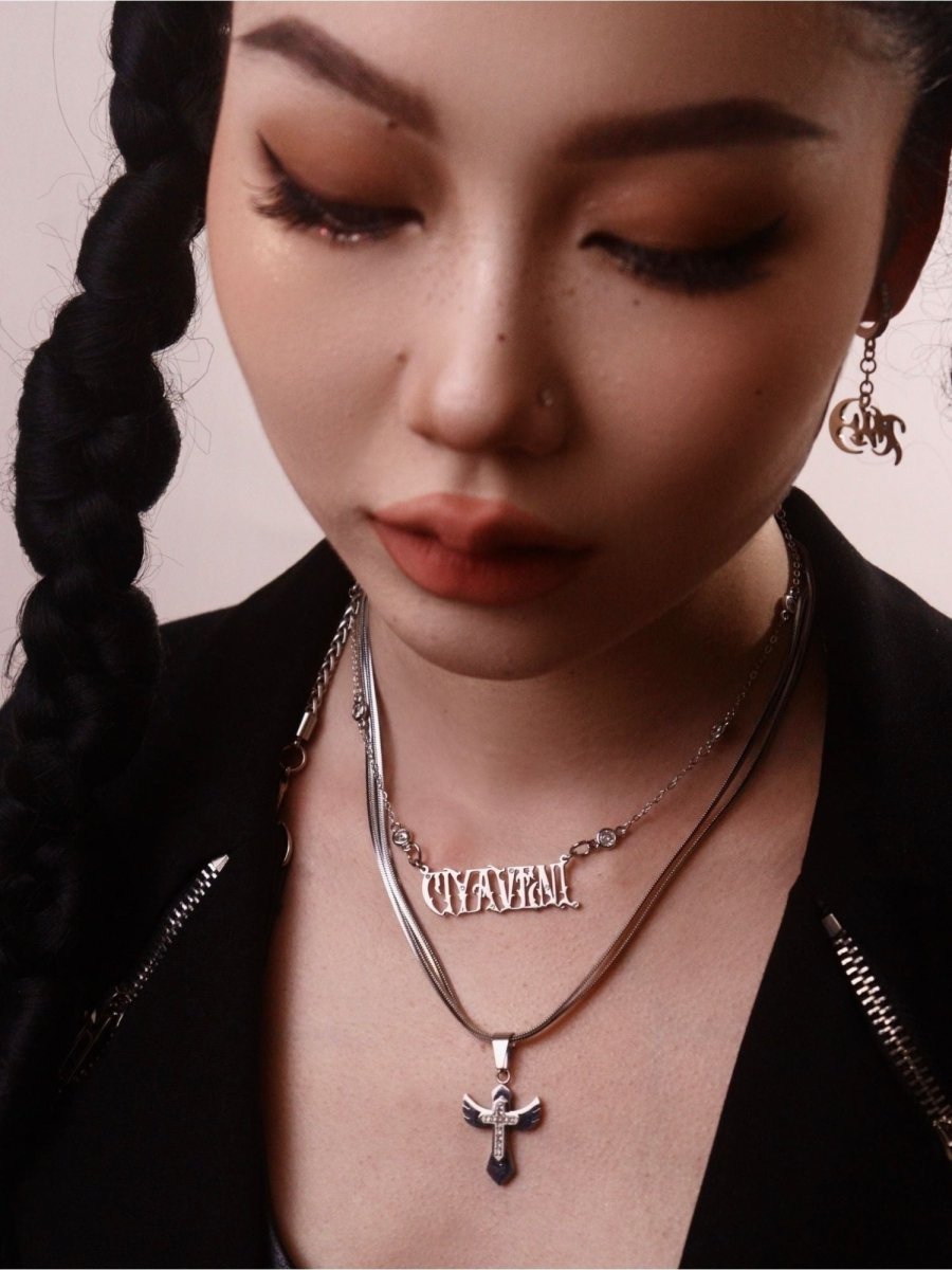 CIYAVENIAccessories & BagsMinimalist Cross & Snake Bone Choker