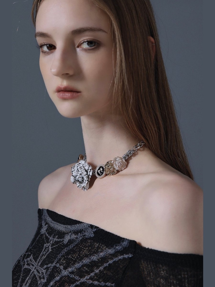 CIYAVENIAccessories & BagsPearl & Camellia Choker Necklace