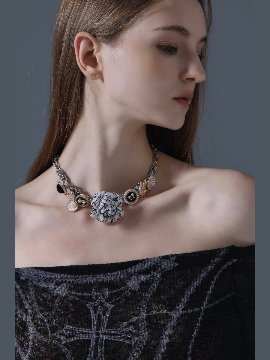 CIYAVENIAccessories & BagsPearl & Camellia Choker Necklace