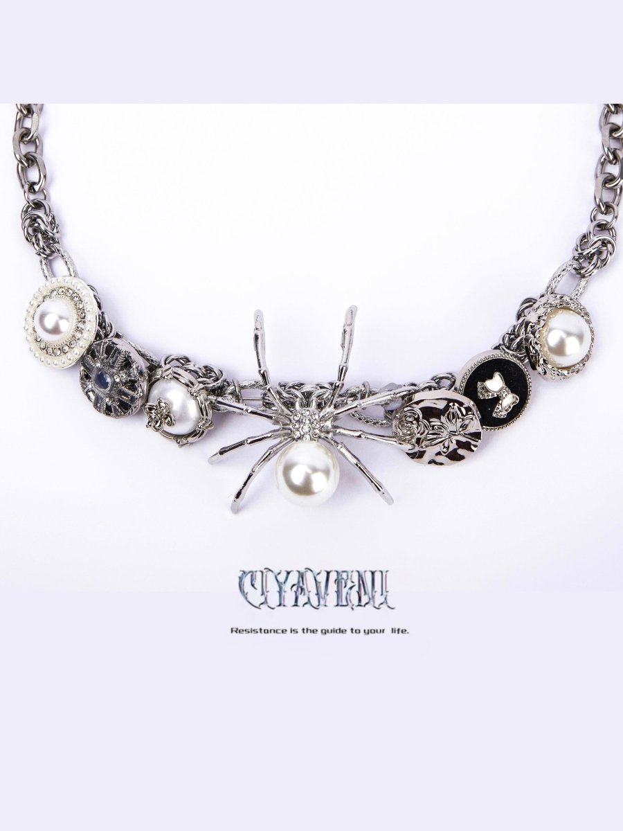 CIYAVENIAccessories & BagsRhinestone Spider Choker Necklace