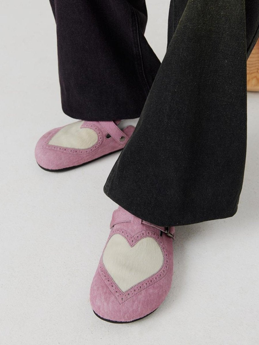 CONPShoesHeart Closed-Toe Slides_Pink