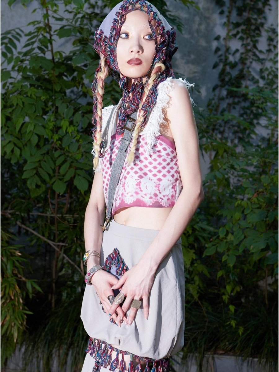 COOLOTHESヘッドウェアFringe Patchwork Head Wrap