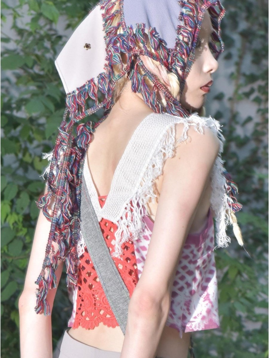 COOLOTHESヘッドウェアFringe Patchwork Head Wrap