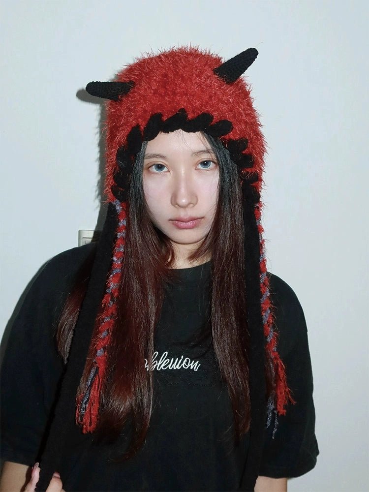 couleurヘッドウェアDevil Horn Knit Beanie