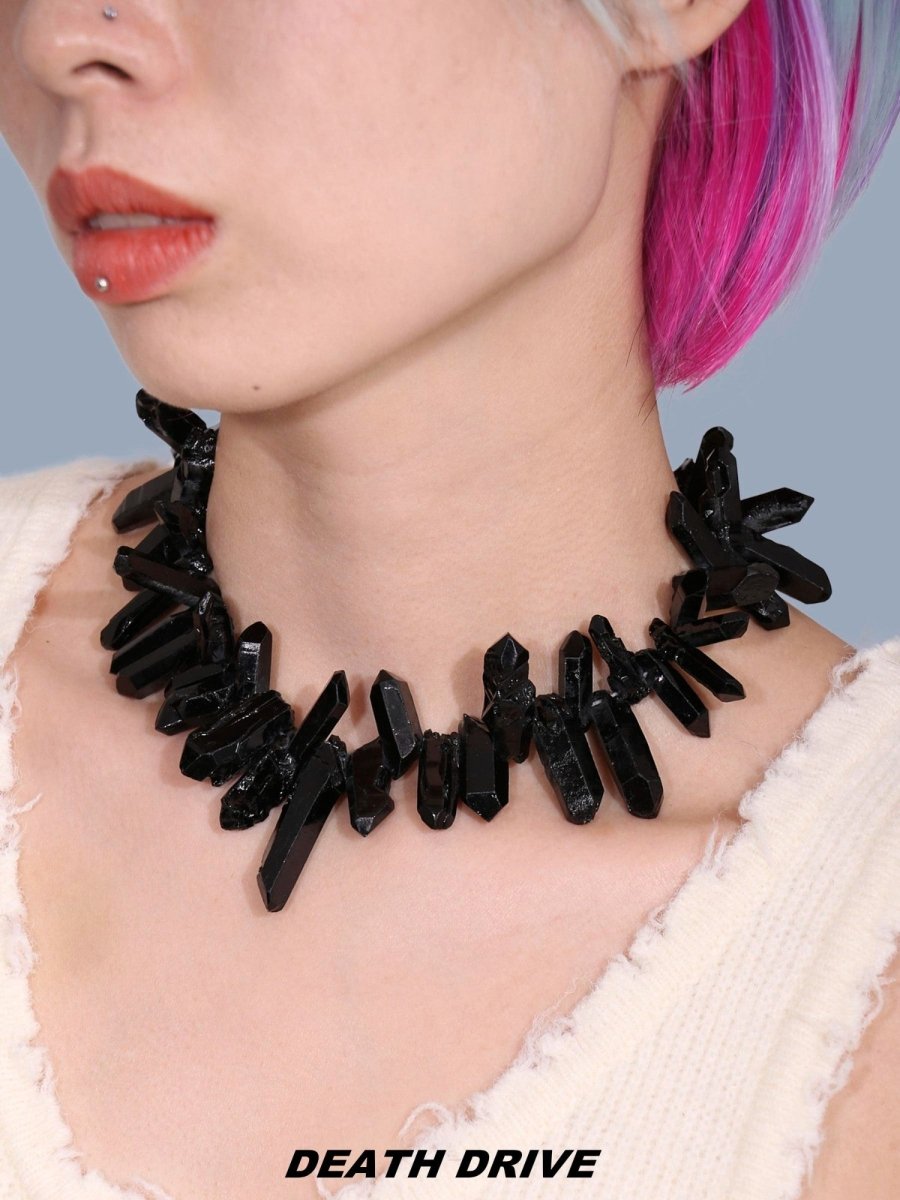 DEATH DRIVEAccessories & BagsRaw Stone Statement Necklace