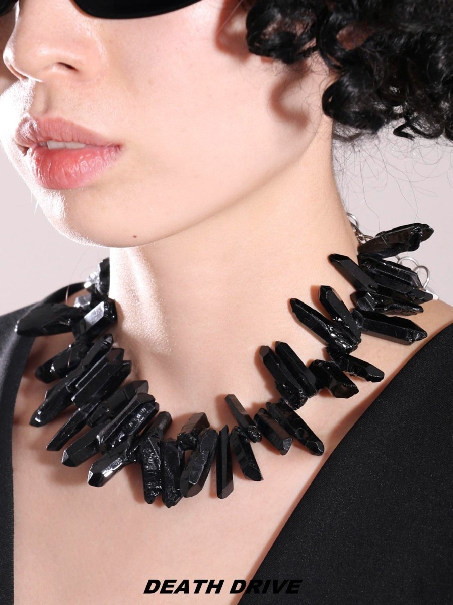 DEATH DRIVEAccessories & BagsRaw Stone Statement Necklace