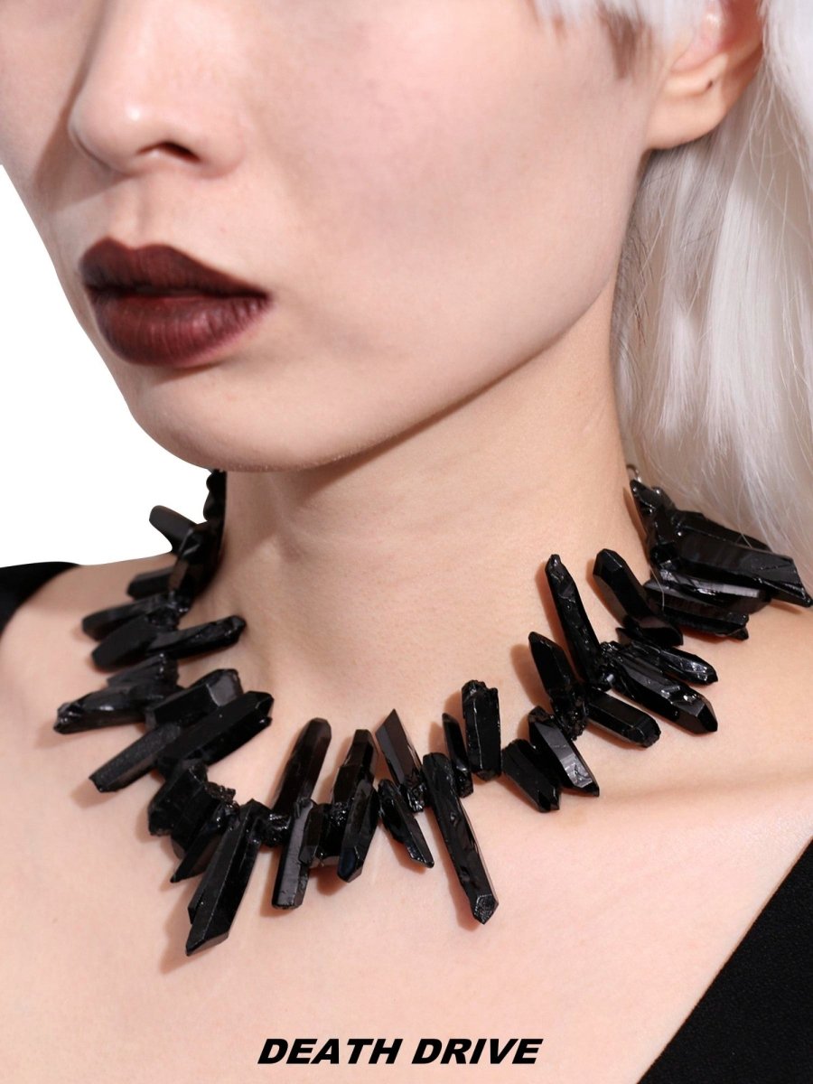 DEATH DRIVEAccessories & BagsRaw Stone Statement Necklace