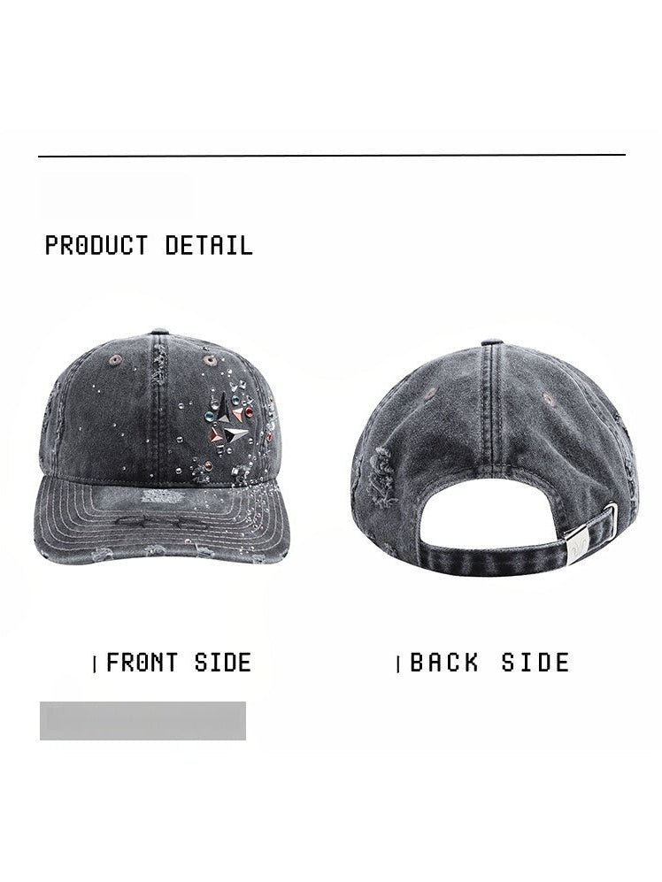 DND4DESヘッドウェアStudded Denim Baseball Cap