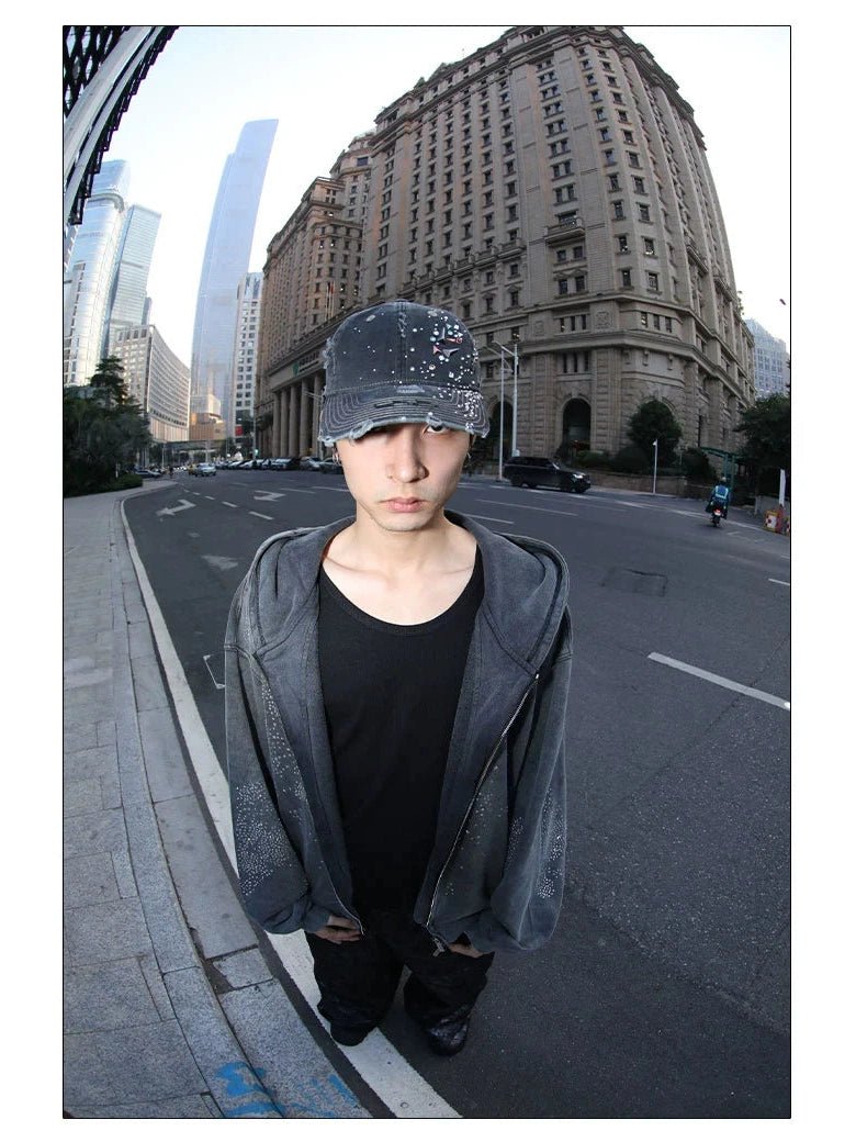 DND4DESヘッドウェアStudded Denim Baseball Cap