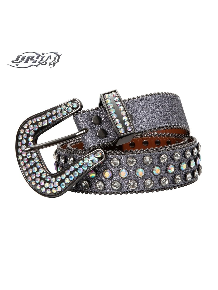 ERISSTOFFAccessories & BagsPink Gray Western Studded Belt