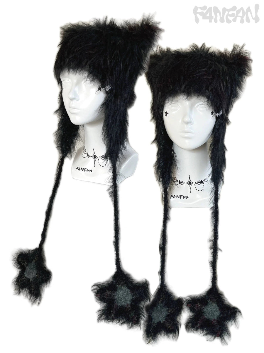 F4NFANヘッドウェアBlack Cat Winter Beanie