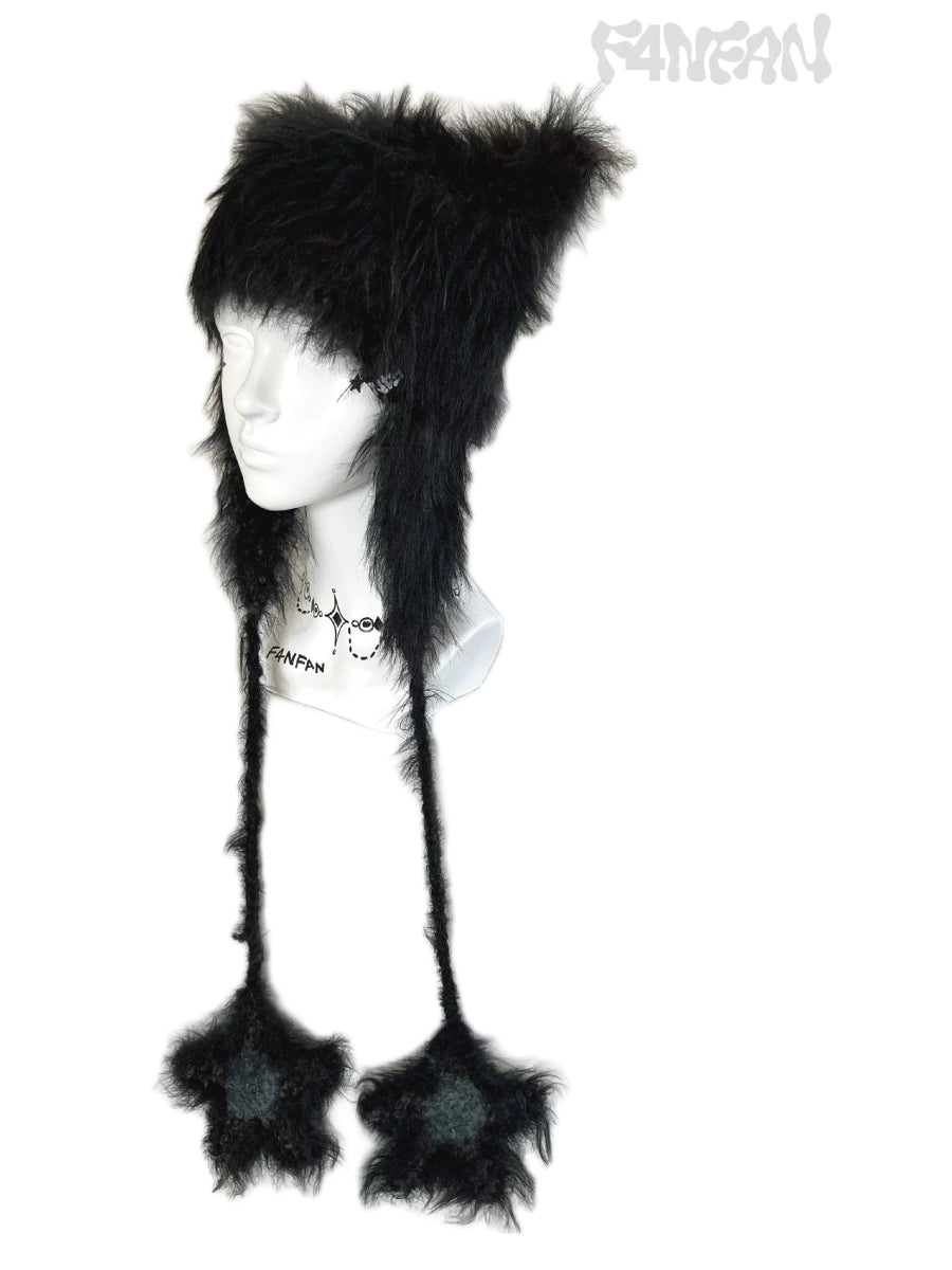 F4NFANヘッドウェアBlack Cat Winter Beanie