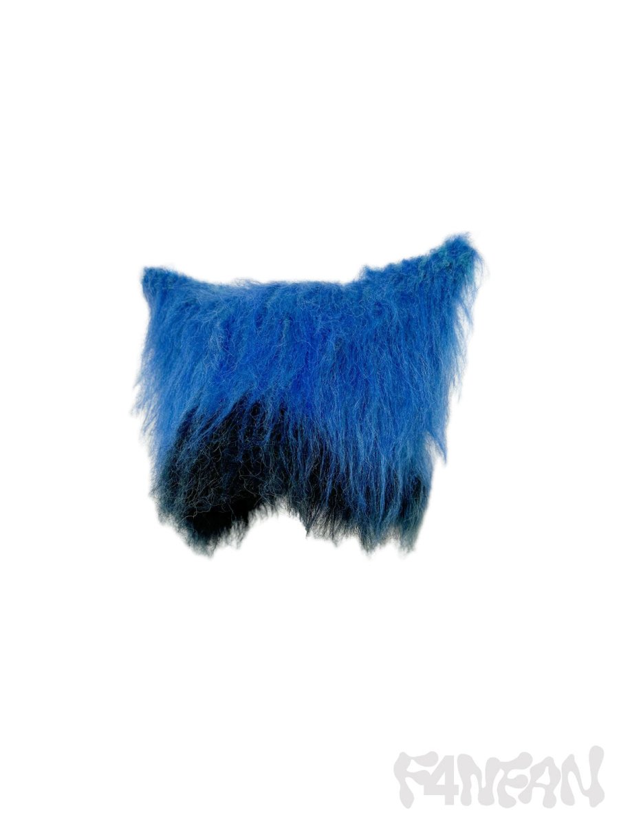 F4NFANヘッドウェアBlue Knit Cat Ear Beanie