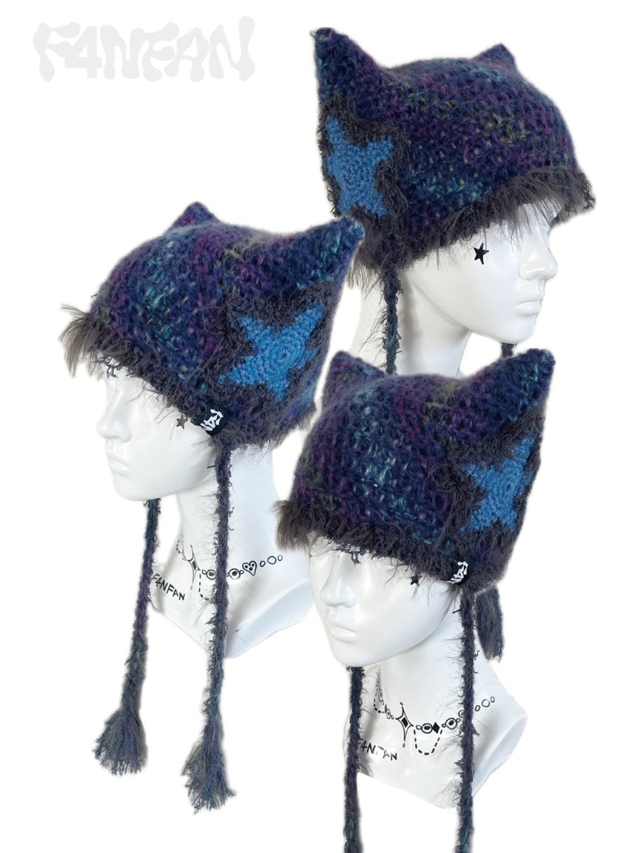 F4NFANヘッドウェアStar Cat Knit Hat