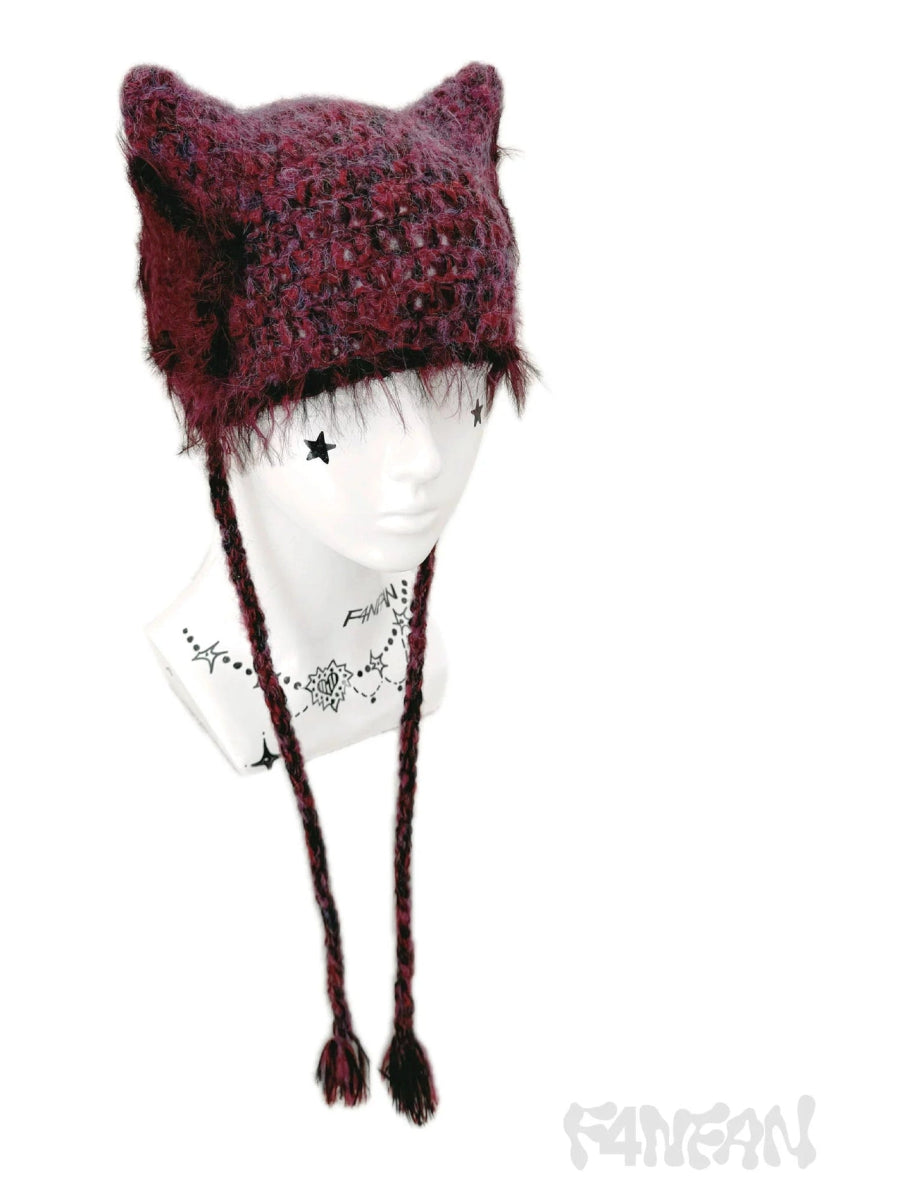 F4NFANヘッドウェアStar Cat Knit Hat