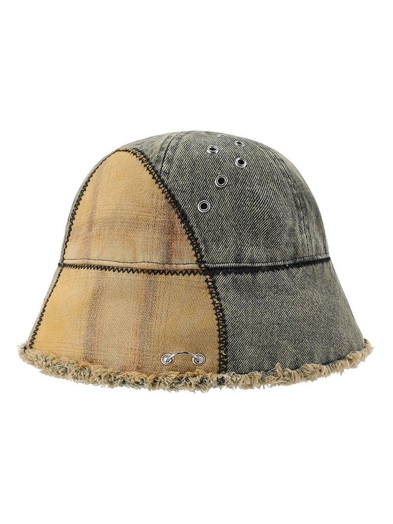 GENZEROヘッドウェアDenim Plaid Bucket Hat