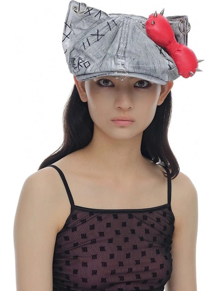 GENZEROヘッドウェアStudded Kitty Beret