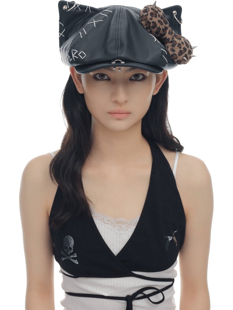 GENZEROヘッドウェアStudded Kitty Beret