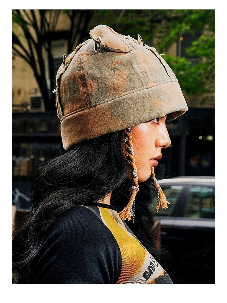 GENZEROヘッドウェアStudded Mohawk Denim Hat