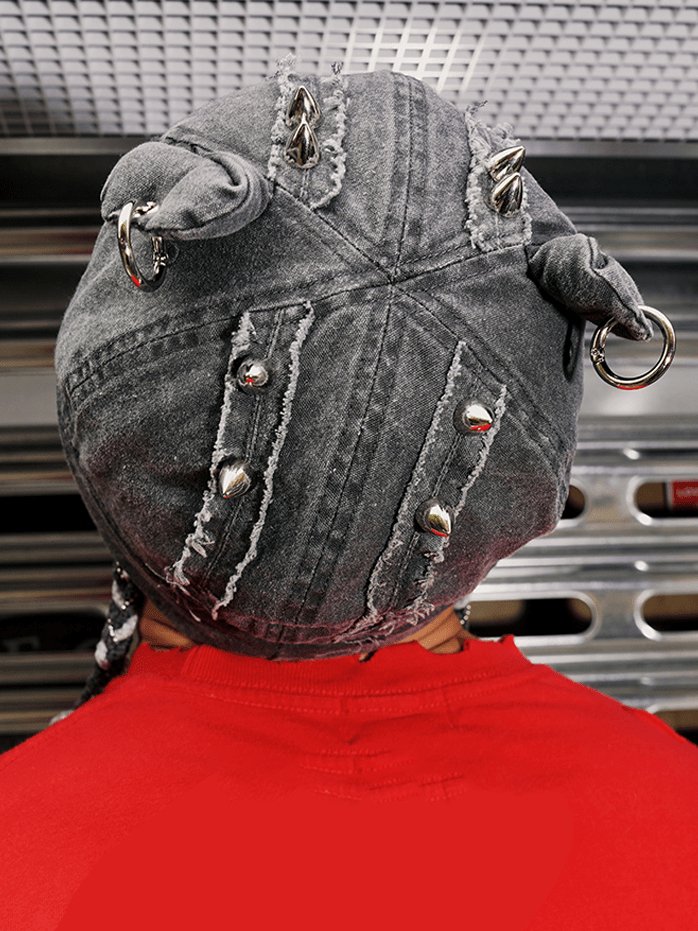 GENZEROヘッドウェアStudded Mohawk Denim Hat