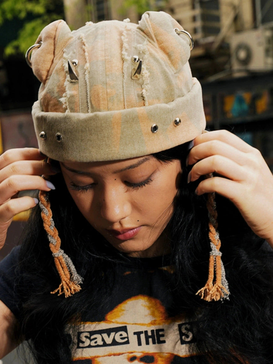 GENZEROヘッドウェアStudded Mohawk Denim Hat