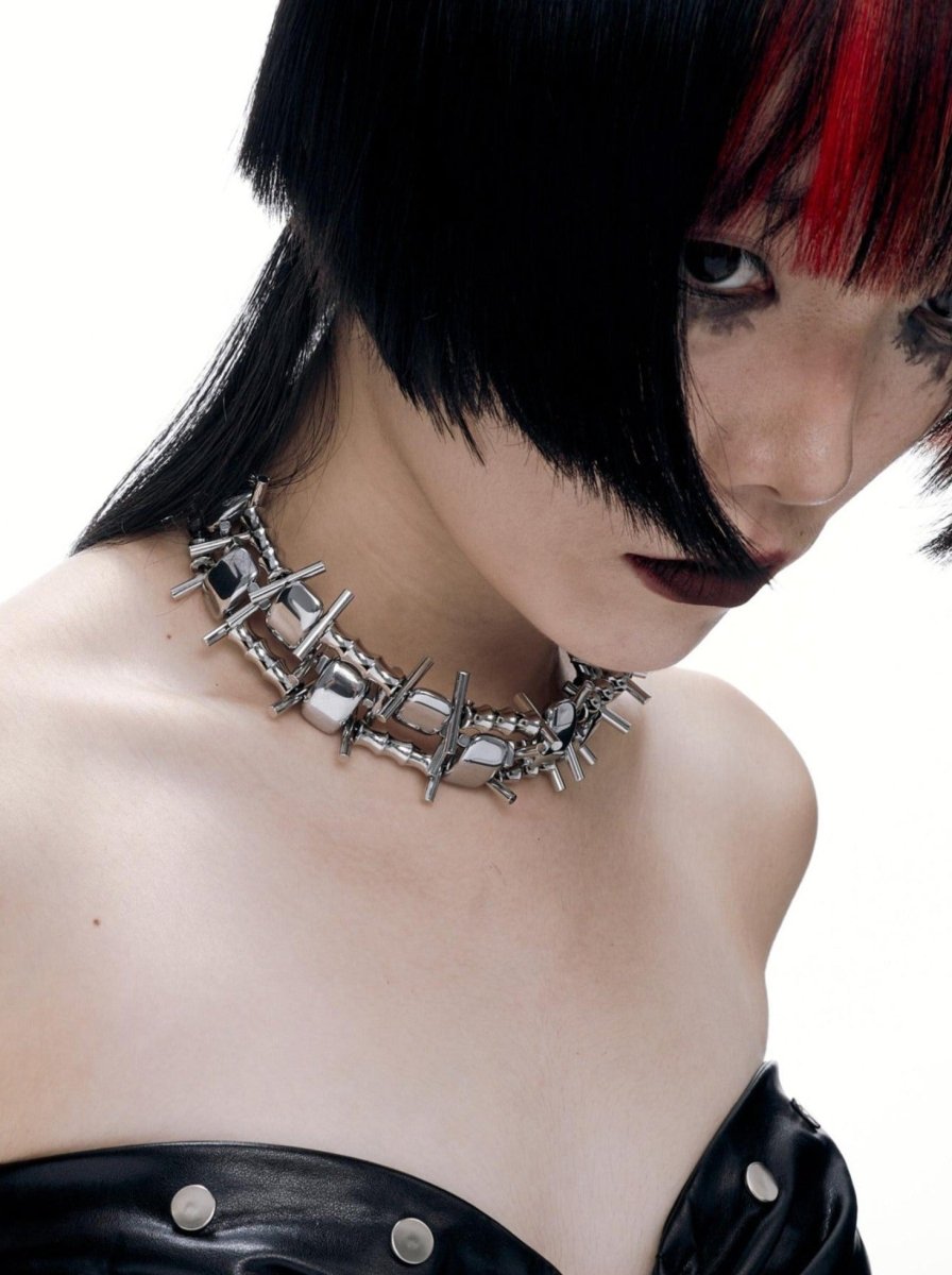 ILLuSoRyAccessories & BagsIndustrial Titanium Choker Necklace