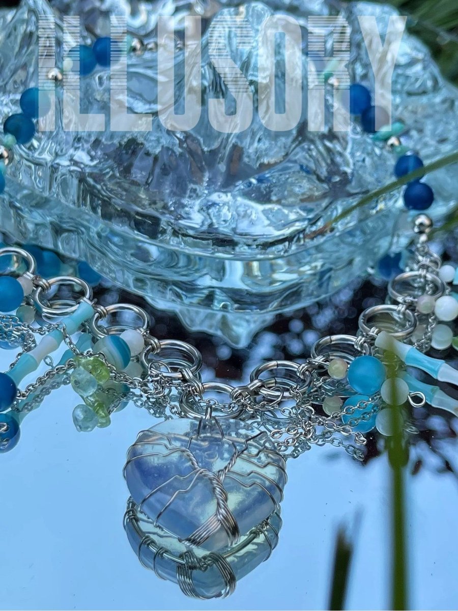 ILLuSoRyAccessories & BagsOcean Heart Titanium Necklace