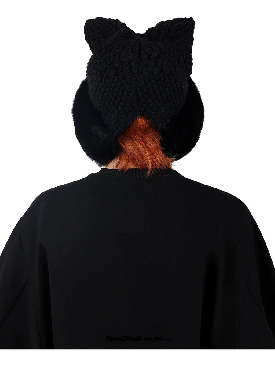 PINKSPINKヘッドウェアDark Sphinx Cat Beanie