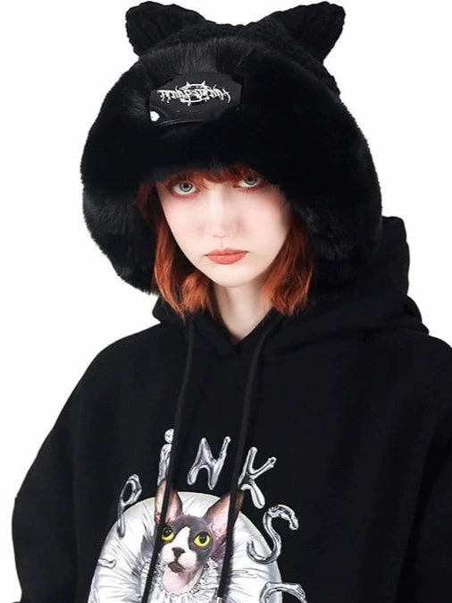 PINKSPINKヘッドウェアDark Sphinx Cat Beanie