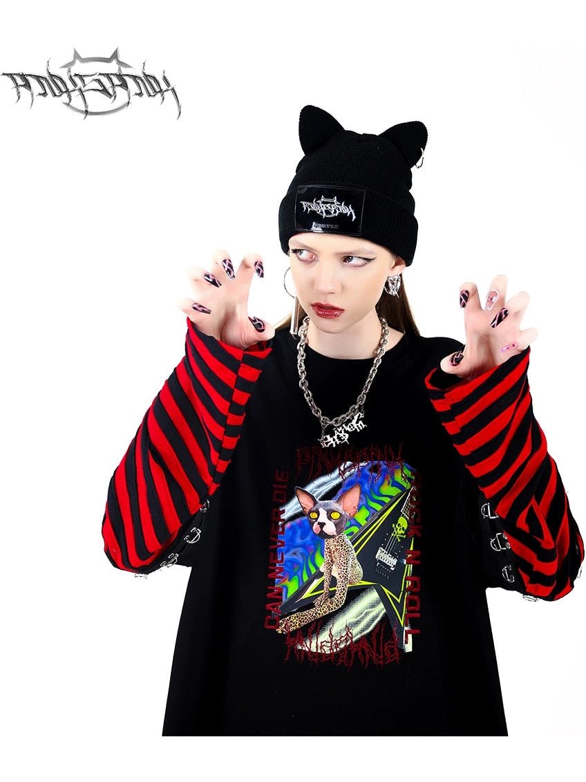 PINKSPINKヘッドウェアPunk Cat Ring Beanie