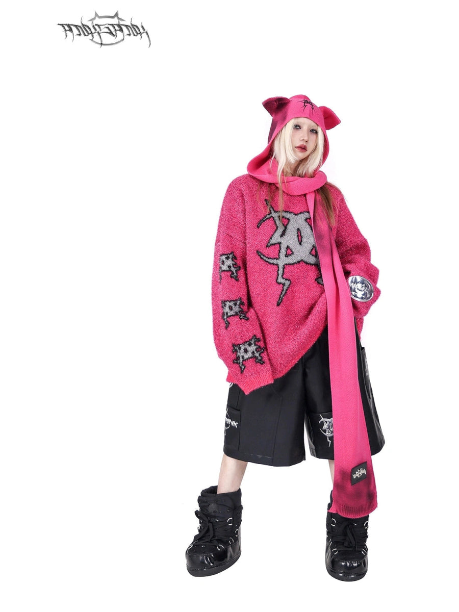 PINKSPINKヘッドウェアSphinx Cat Scarf Hood