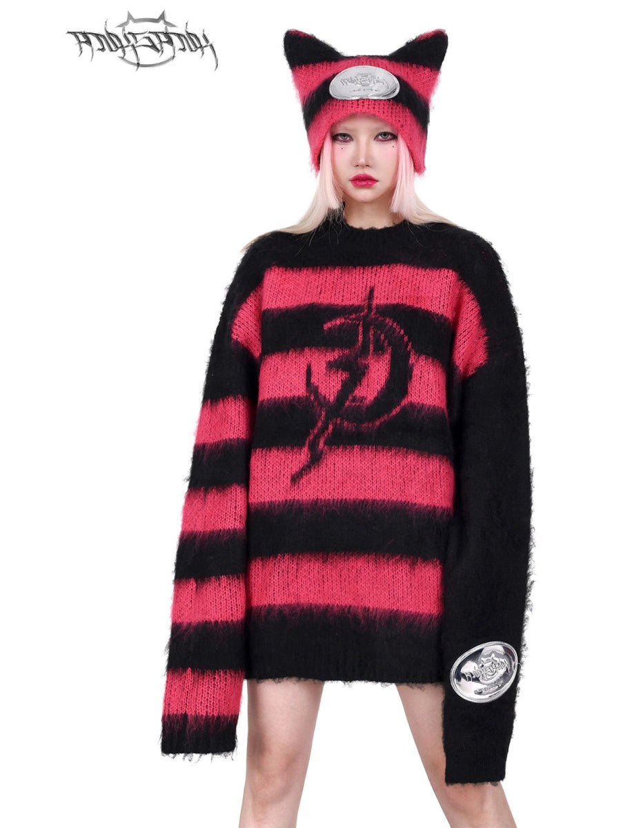 PINKSPINKヘッドウェアStriped Devil Cat Hat