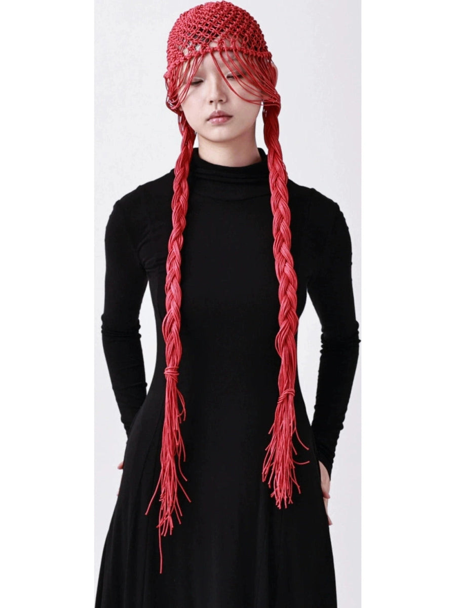 YEZI ODヘッドウェアCrochet Fringe Cap