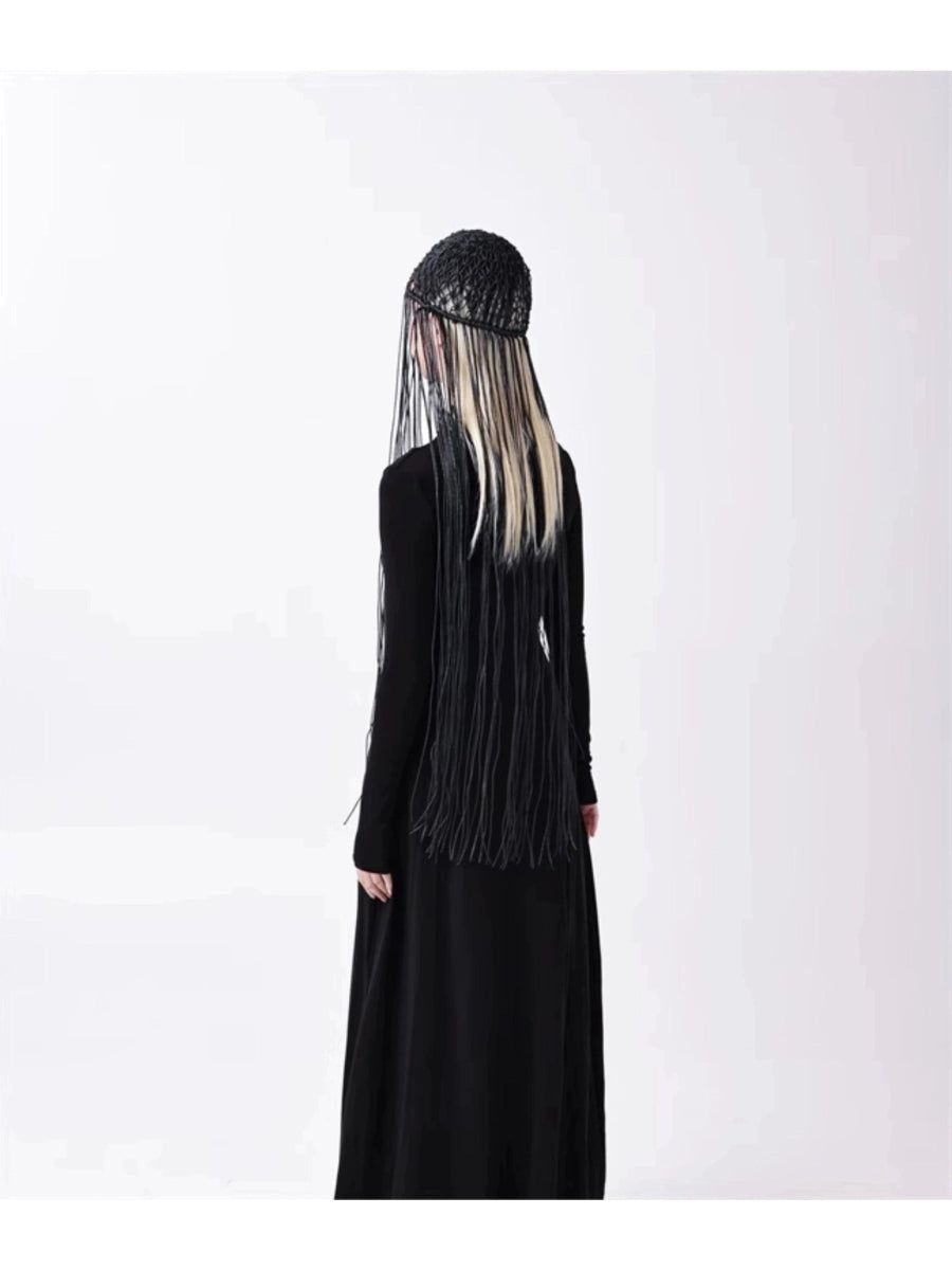 YEZI ODヘッドウェアCrochet Fringe Cap