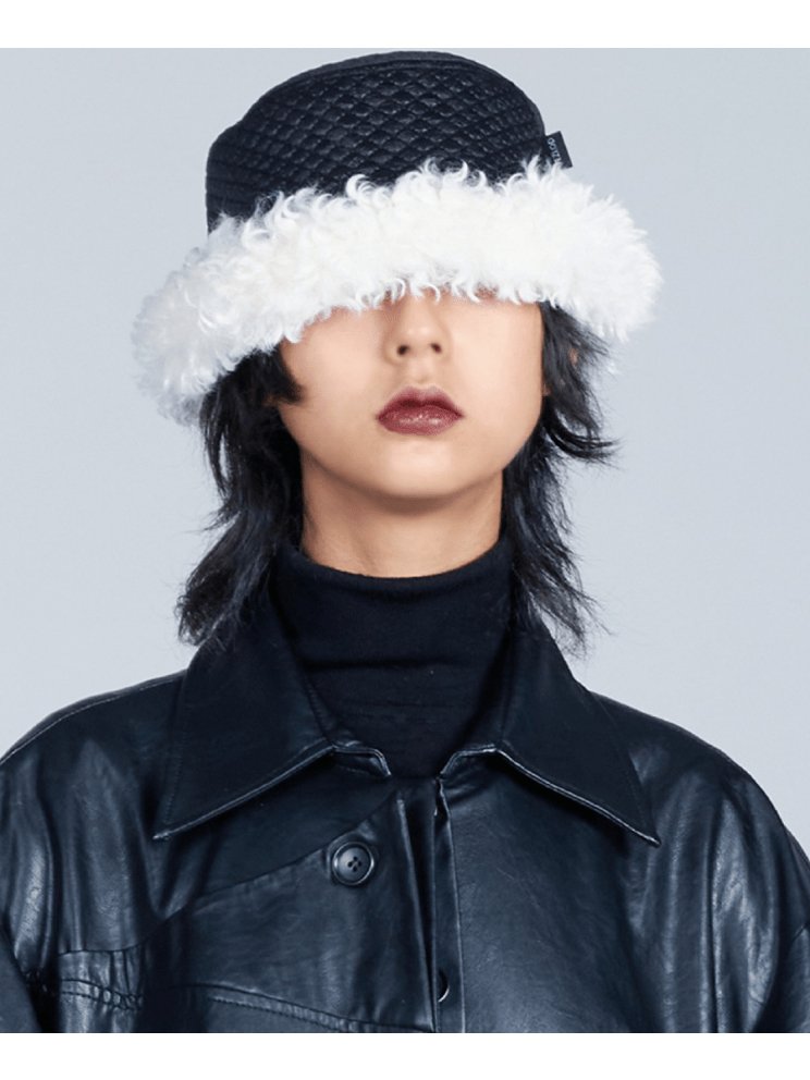 YEZI ODヘッドウェアCurly Wool Bucket Hat