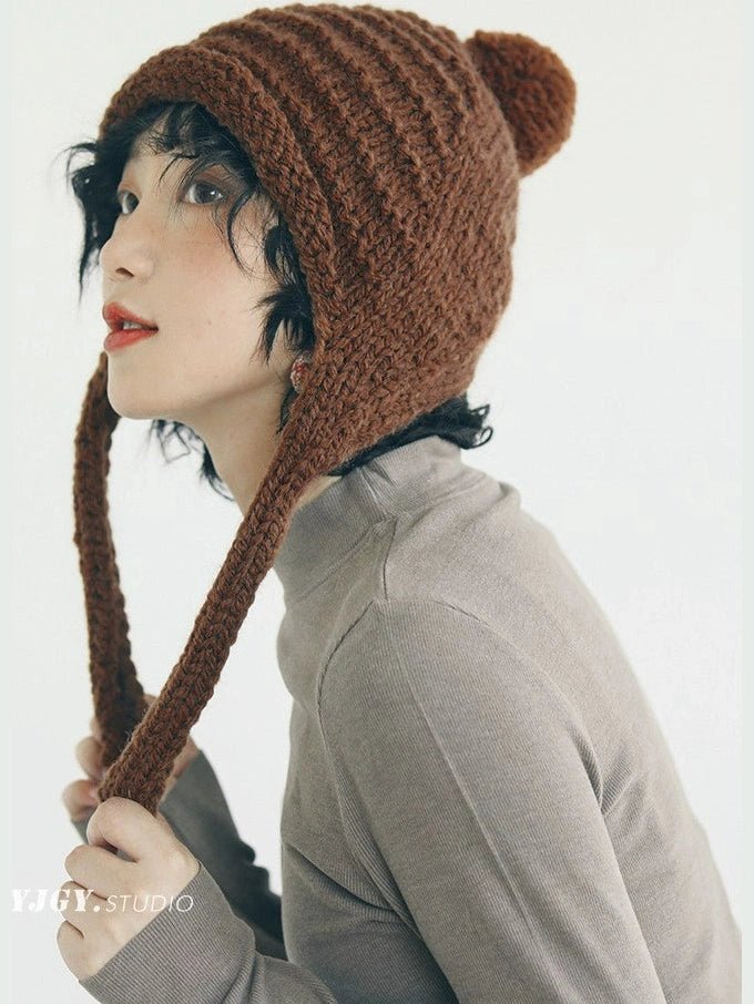 YJGY STUDIOヘッドウェアBalaclava Wool Winter Hat