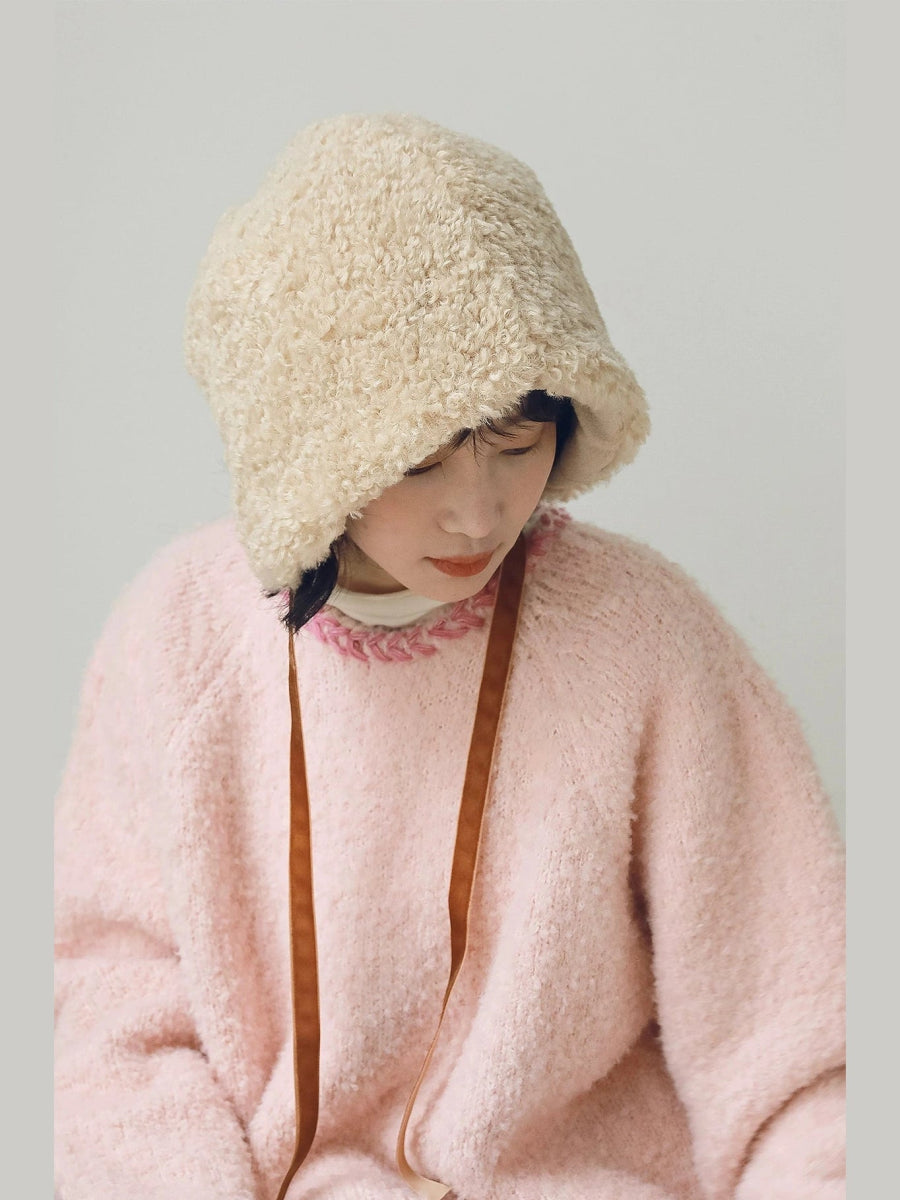 YJGY STUDIOヘッドウェアCozy Teddy Bear Winter Hat