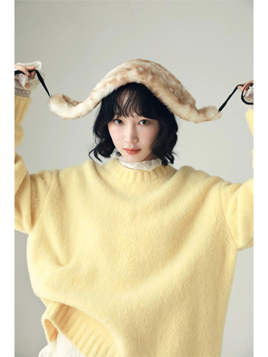 YJGY STUDIOヘッドウェアFaux Deer Fur Headband